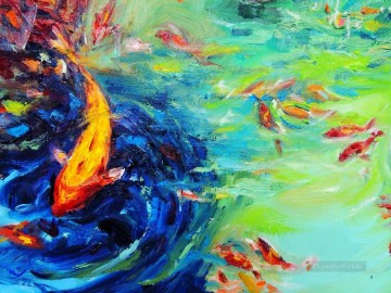 魚の家族 3 Oil Paintings